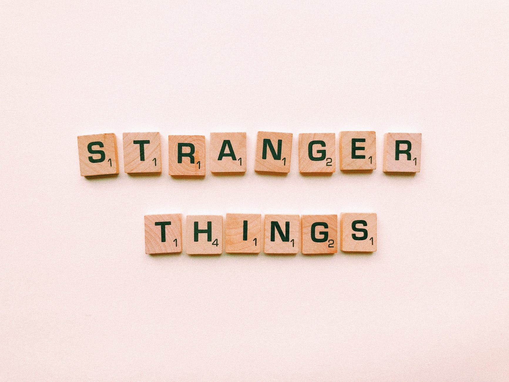 stranger things letter tiles